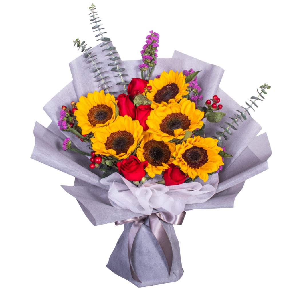 Sunflower Bouquet - Hand Held Bouquets by FARM Florist Singapore