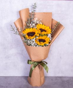 Misty Sunflower Bouquet
