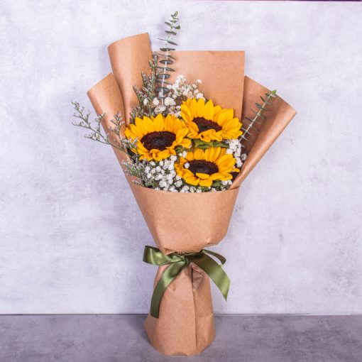 Misty Sunflower Bouquet