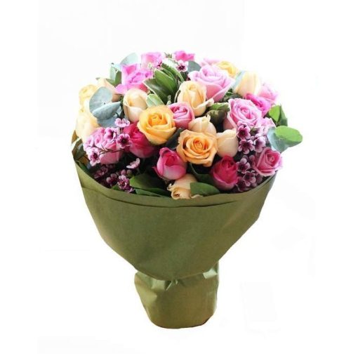 april rose bouquet by farm florist