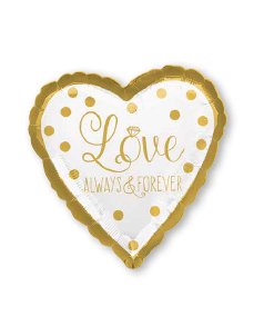 Always & Forever Heart Shaped Balloon