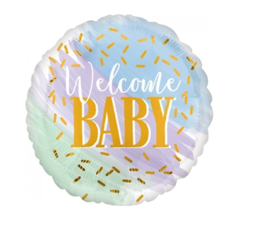 Welcome Baby Round Shaped Balloon