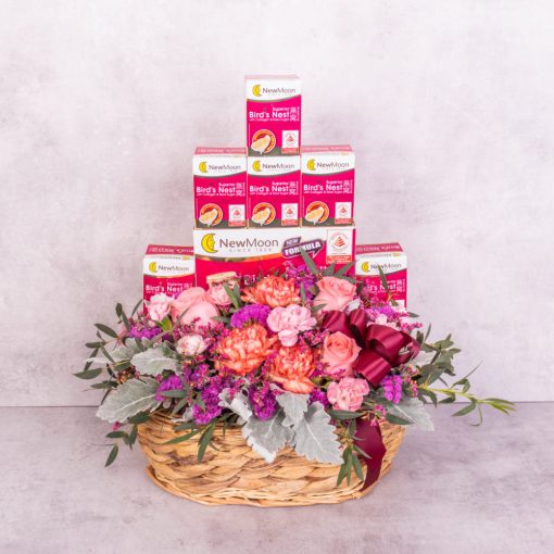 Devotion - Hamper with New Moon Bird's Nest by farm florist