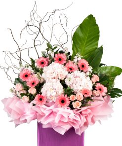 Luck and Prosperity grand opening flower stand by farmflorist