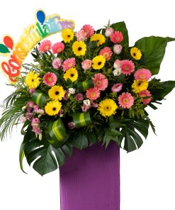 Congratulations grand opening flower stand by farmflorist