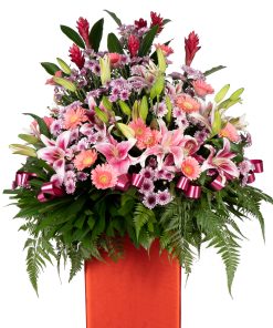 A Great Success grand opening flower stand by farmflorist