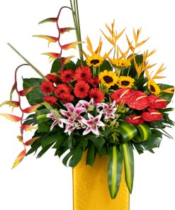 Road to triumph grand opening flower stand by farmflorist