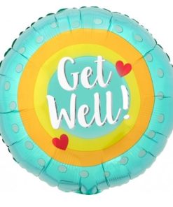 Get Well Round Shaped Balloon