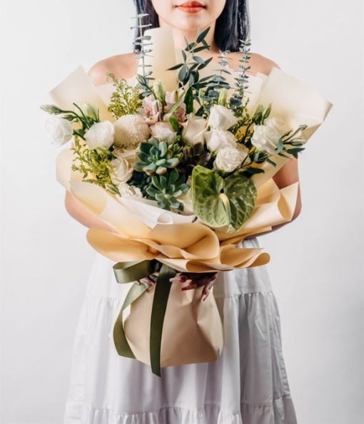 Classy Emerald Bouquet - Image 2