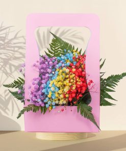 Rainbow Baby's Breath Bloom Box