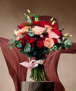 Burgundy and Gold Themed: Blushing Beauty Bridal Bouquet