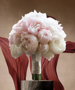 Whimsical Whispers: Blush and Ivory Themed: Blushing Ivory Elegance Bridal Bouquet