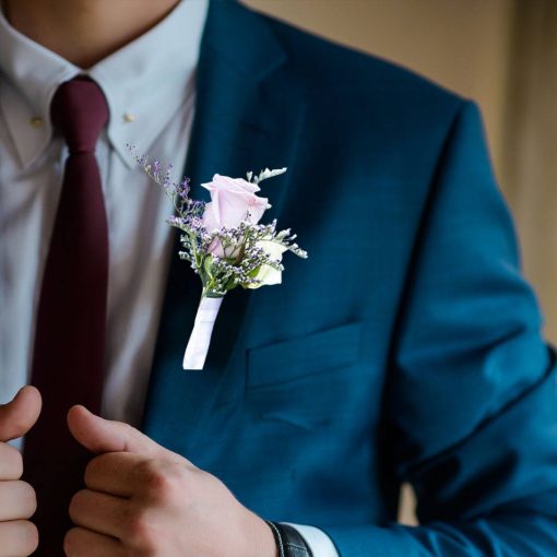 Lavender Lullaby: Lavender and Lilac Wrist Corsage - Image 3