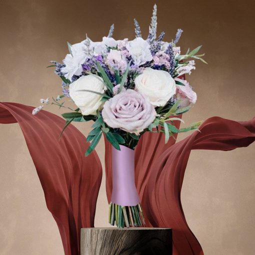 Lavender Lullaby: Lavender and Lilac Bridal Themed Bridesmaid Bouquet - Image 4