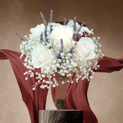 Lavender Lullaby: Lavender and Lilac Bridal Themed Bridesmaid Bouquet - Image 5