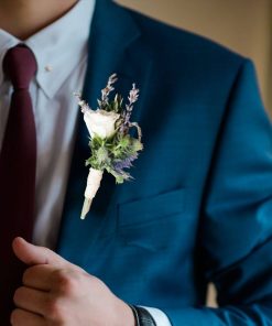 Lavender Lullaby: Lavender and Lilac Bridal Themed Boutonniere