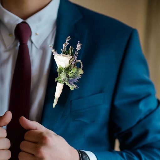 Lavender Lullaby: Lavender and Lilac Wrist Corsage - Image 4