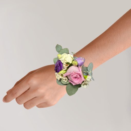 Lavender Lullaby: Lavender and Lilac Wrist Corsage - Image 2