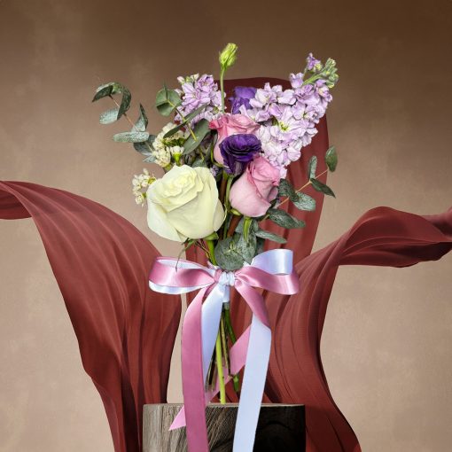 Lavender Lullaby: Lavender and Lilac Bridal Themed Bridesmaid Bouquet - Image 2