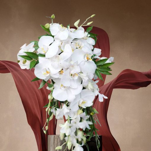 Mystical Meadows: White and Green Themed Boutonniere - Image 10