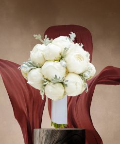 Mystical Meadows: White and Green Themed: Moonlit Melodies Bridal Bouquet