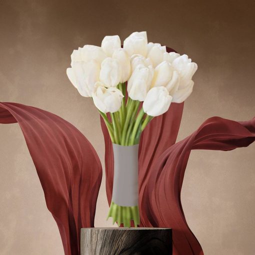 Mystical Meadows: White and Green Themed Boutonniere - Image 12