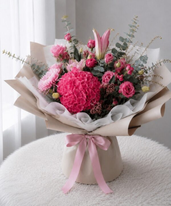 Blush Majesty Ultra Premium and Giant Bouquet