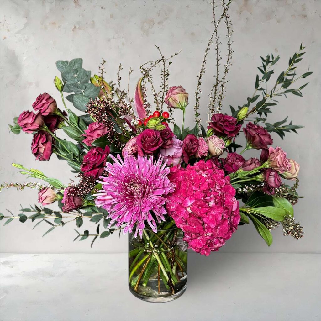 Blush Majesty Ultra Premium Vase Arrangement - Vase by FARM Florist ...