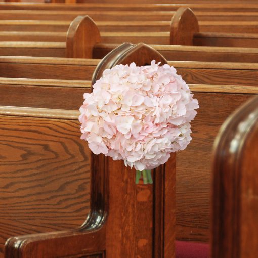 Whimsical Whispers: Blush and Ivory Themed Wedding Pew - Image 6