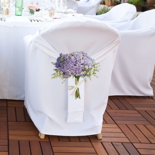 Lavender Lullaby: Lavender and Lilac Bridal Themed Wedding Chair Posy - Image 6
