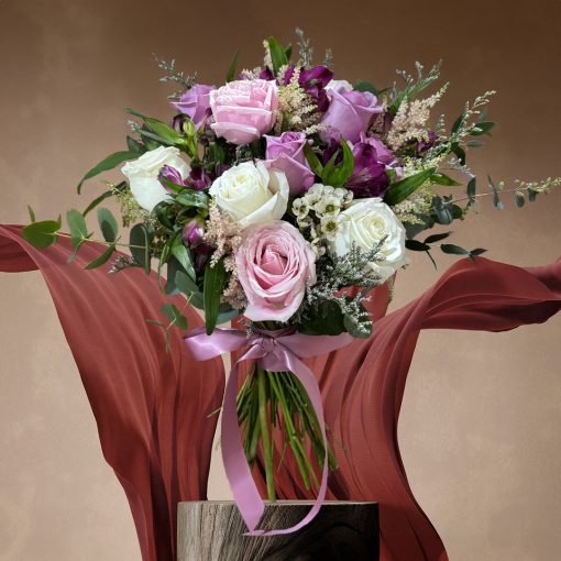 Lavender Lullaby: Lavender and Lilac Themed: Lavender Delight Bridal Bouquet - Image 5