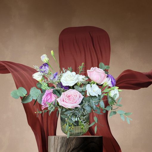 Lavender Lullaby: Lavender and Lilac Themed: Lilac Fantasy Vase Arrangement - Image 3