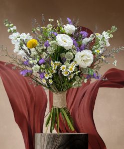 Lavender Lullaby: Lavender and Lilac Themed: Lilac Meadow Mix Bridal Bouquet