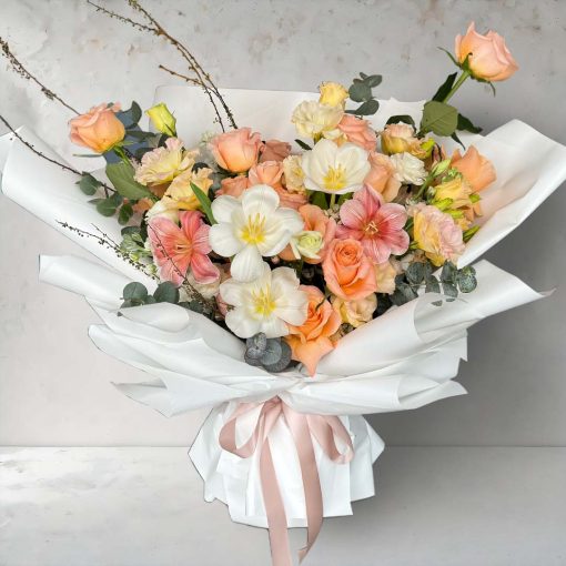 Peach Serenity Whisper Ultra Premium and Giant Bouquet - Image 2