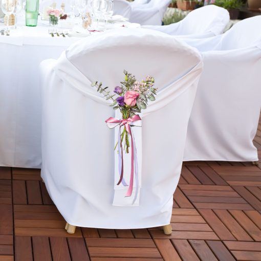 Lavender Lullaby: Lavender and Lilac Bridal Themed Wedding Chair Posy - Image 2