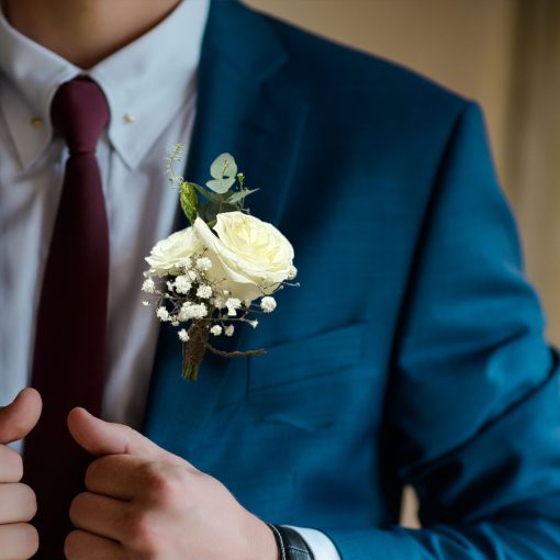 Lavender Lullaby: Lavender and Lilac Bridal Themed Boutonniere - Image 7
