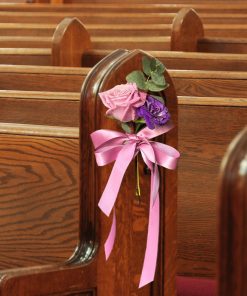 Lavender Lullaby: Lavender and Lilac Themed Wedding Pew
