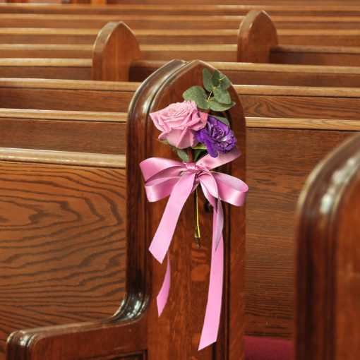 Lavender Lullaby: Lavender and Lilac Themed Wedding Pew