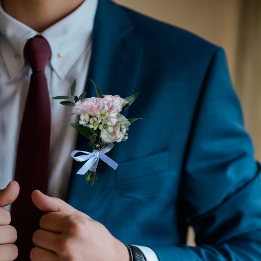 Lavender Lullaby: Lavender and Lilac Bridal Themed Boutonniere - Image 8