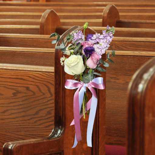 Lavender Lullaby: Lavender and Lilac Themed Wedding Pew - Image 3