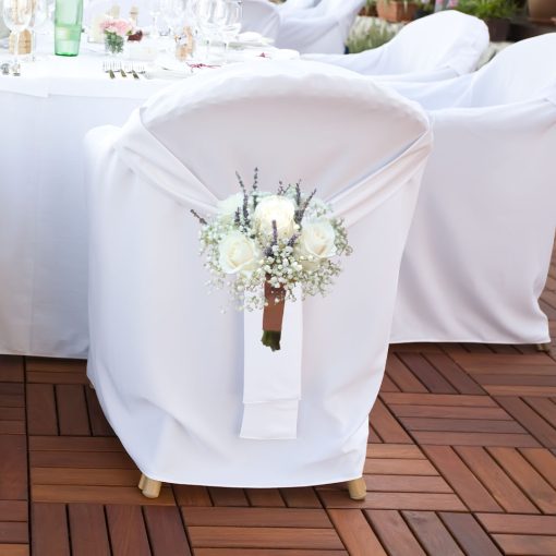 Lavender Lullaby: Lavender and Lilac Bridal Themed Wedding Chair Posy - Image 5