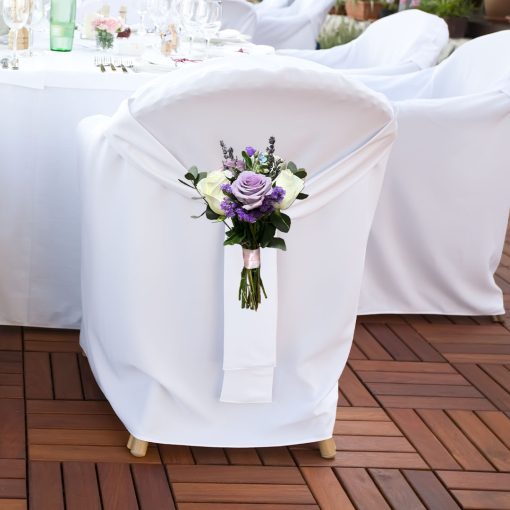 Lavender Lullaby: Lavender and Lilac Bridal Themed Wedding Chair Posy