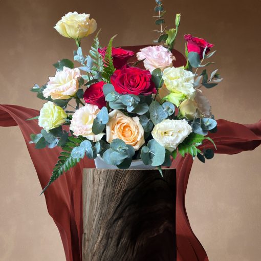 Burgundy and Gold Themed: Gilded Elegance Centrepiece - Image 2