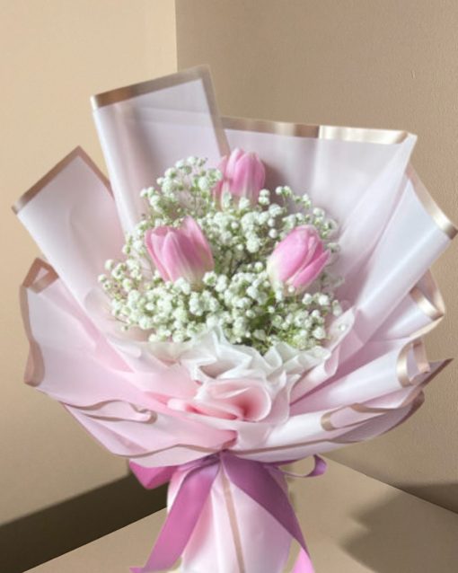 Rainbow Baby Breath Bouquet - Image 2