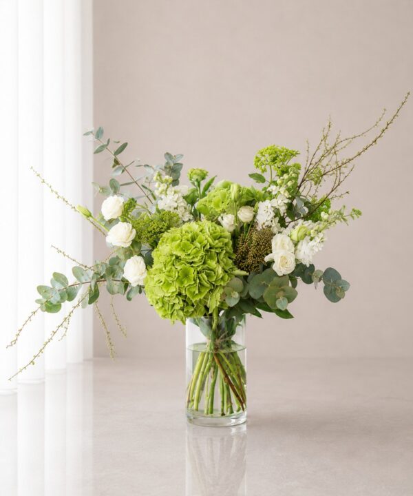 Verdant Vogue Ultra Premium Vase Arrangement - Vase