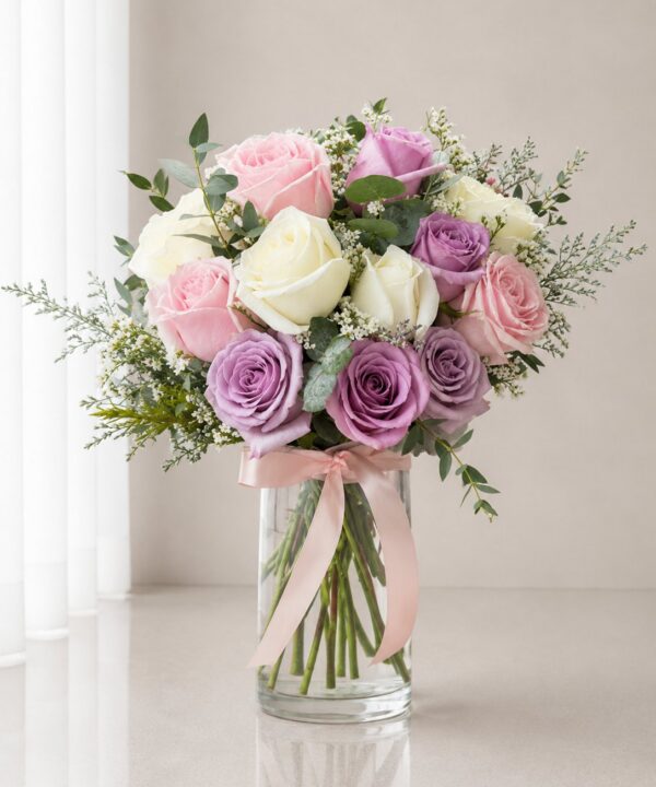 Timeless Elegance Blooms Vase Arrangement