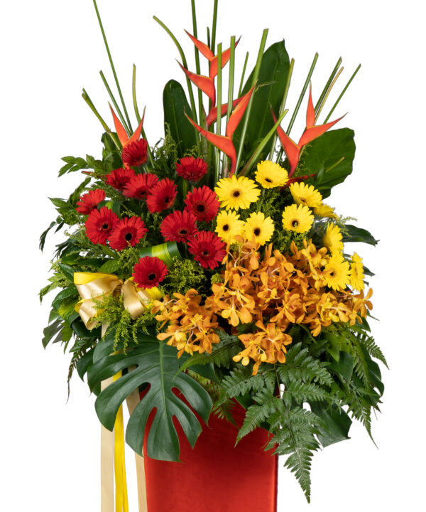 Prosperity and Success grand opening flower stand by farmflorist