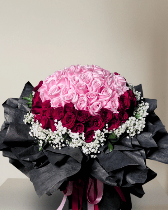 99 Roses Bouquet - Red Pink - V DAY 2026