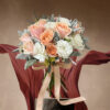 Whimsical Whispers: Blush and Ivory Themed: Blushing Bridal Bouquet
