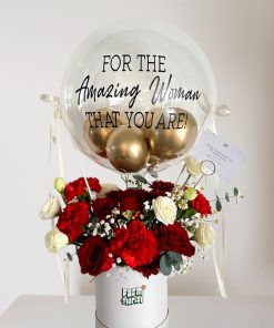 Boss Babe Hot Air Balloon Flower Arrangement